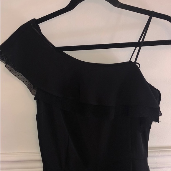 Black chiffon one strap Zara romper - Picture 2 of 4